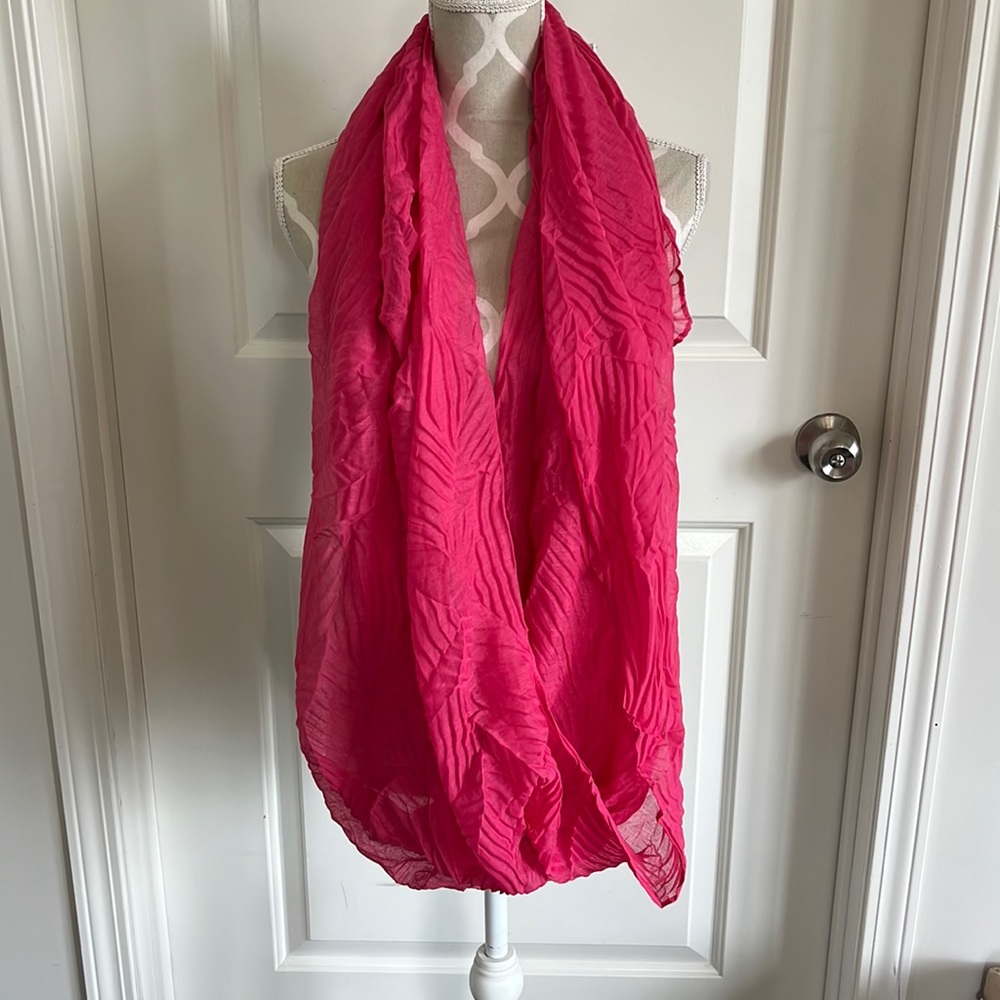 Ricki's pink infinity scarf